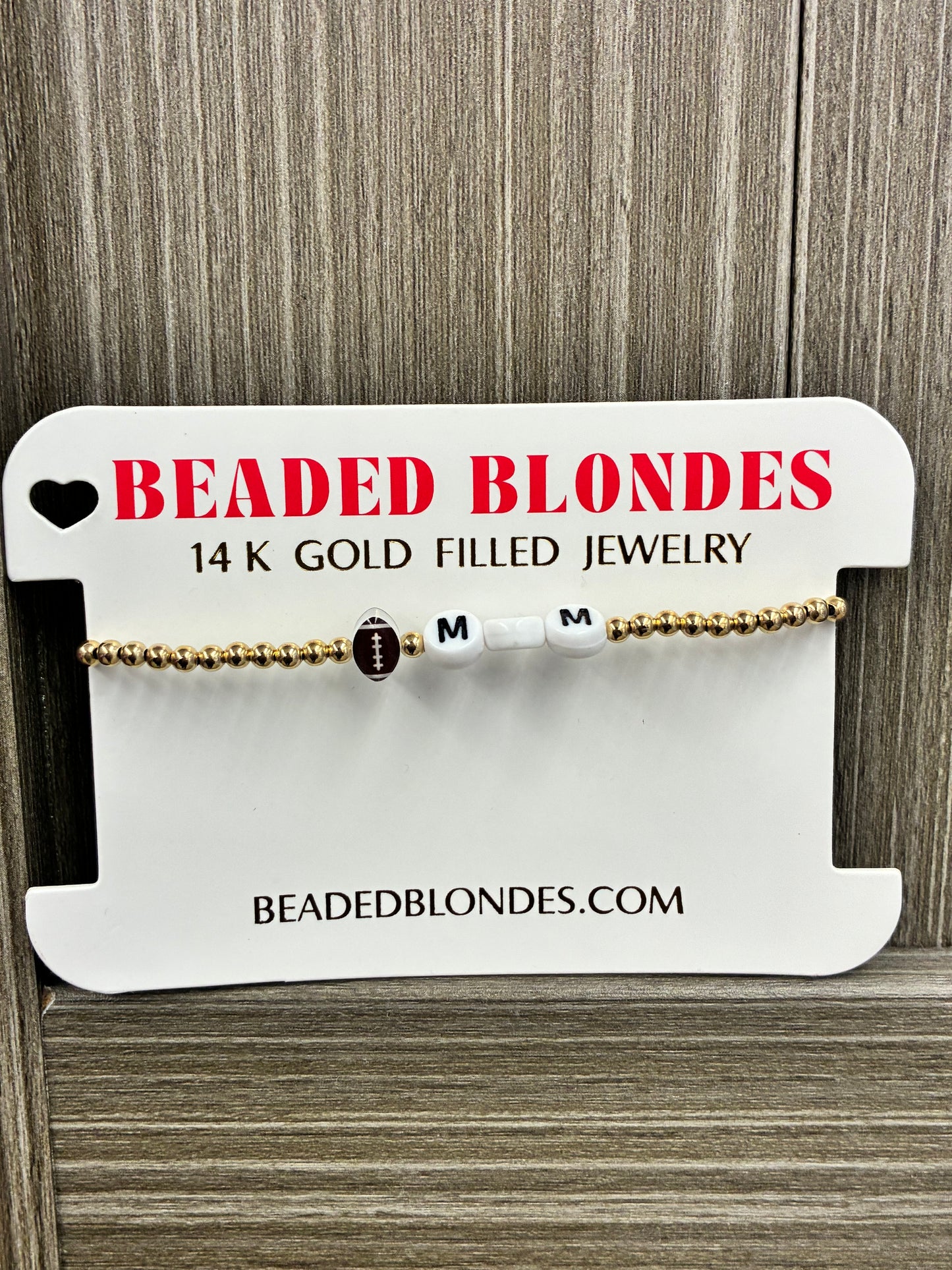Football mom bracelet