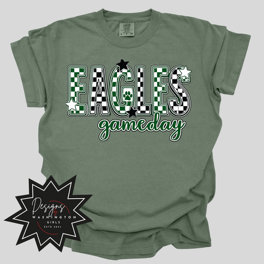 Eagles Game Day Checkered Spirit