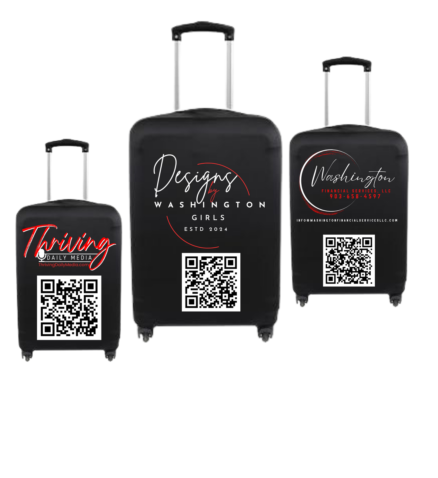 Small Fits 18-22 - Luggage Cover Suitcase Protector Travel Suitcase Cover