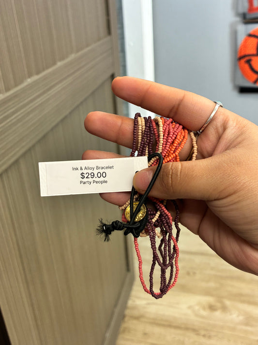 Ink w/alloy bracelet