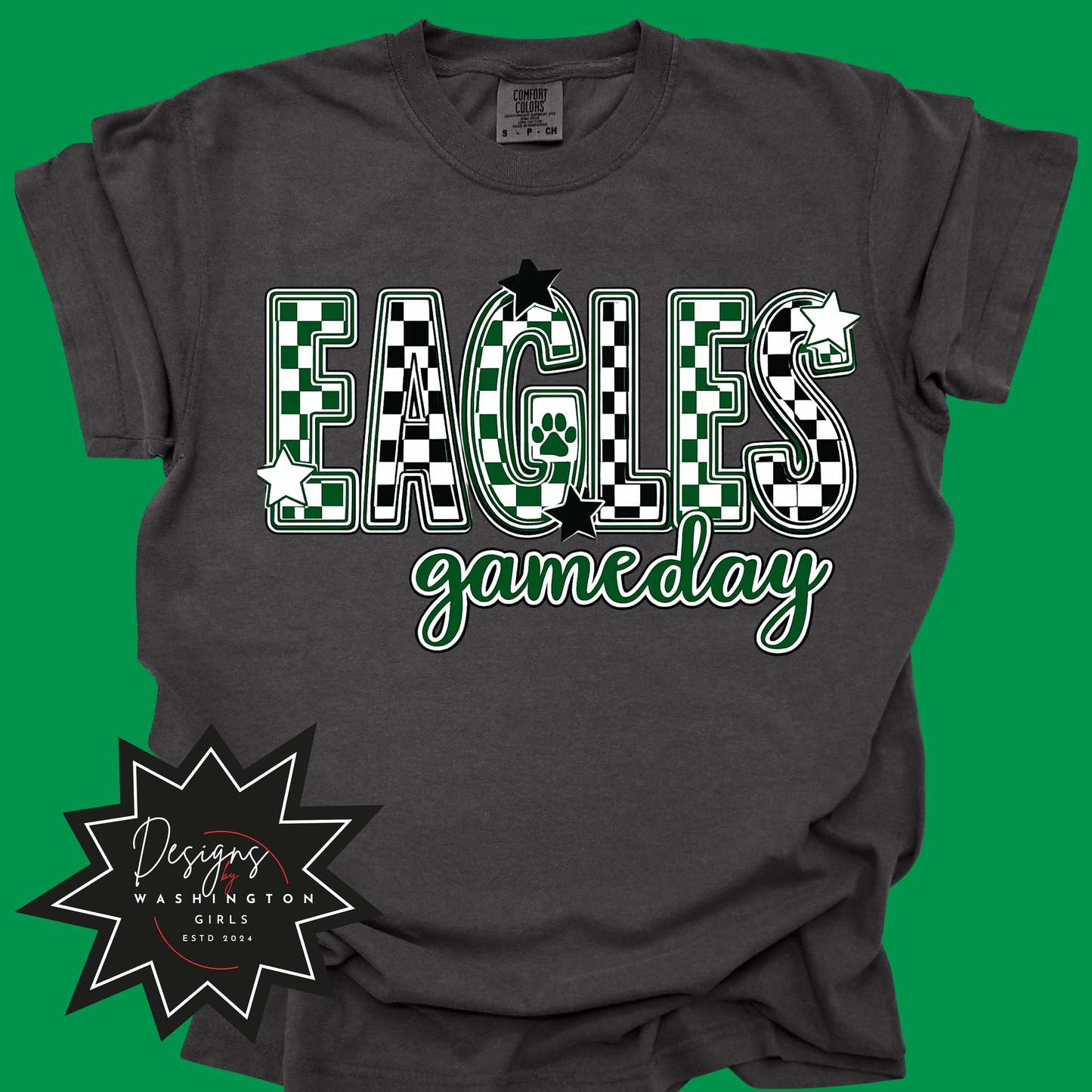 Eagles Game Day Checkered Spirit